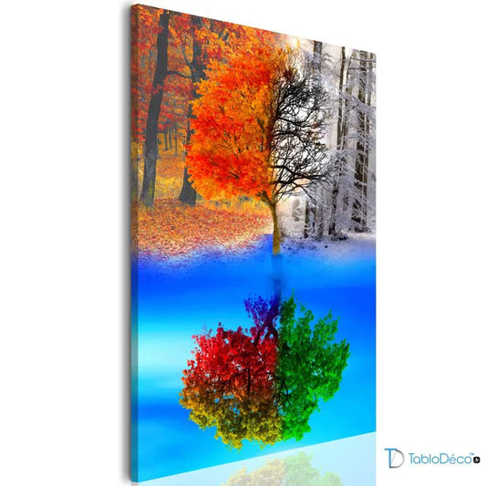 Acheter un Tableau Arbre 4 Saisons - TabloDéco.fr