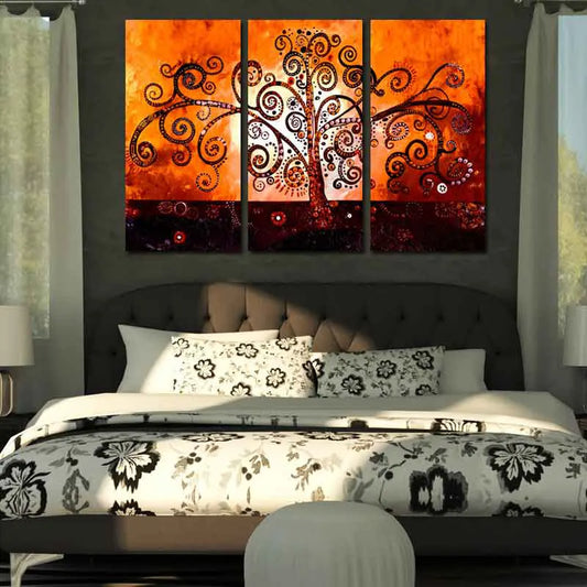 Toile déco d'un Arbre de Vie dans une chambre - TabloDéco.fr