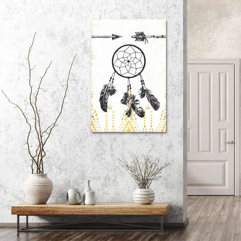Tableau décoratif avec un Attrape-Rêve Scandinave - TabloDéco.fr