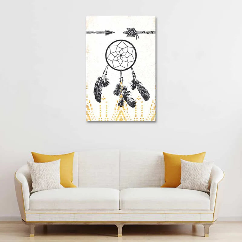 Tableau style Scandinave avec un Attrape-Rêve - TabloDéco.fr