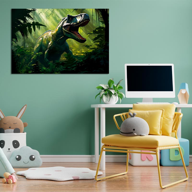 Tableau avec un Dinosaure - TabloDéco.fr