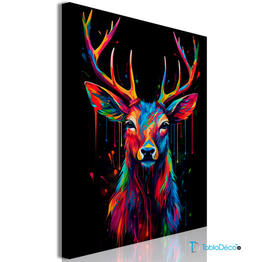 Acheter un Tableau d'un Cerf Pop Art - TabloDéco.fr