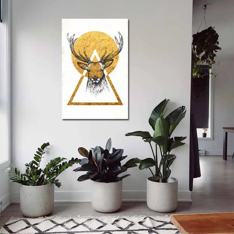 Tableau Cerf Scandinave - TabloDéco.fr