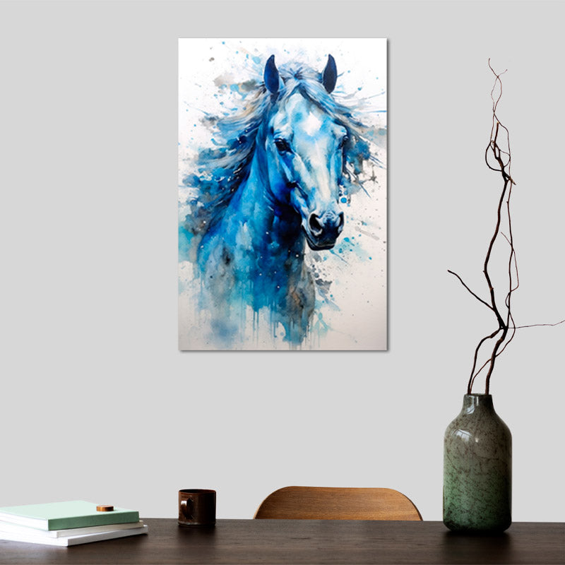 Tableau Cheval Bleu - TabloDéco.fr