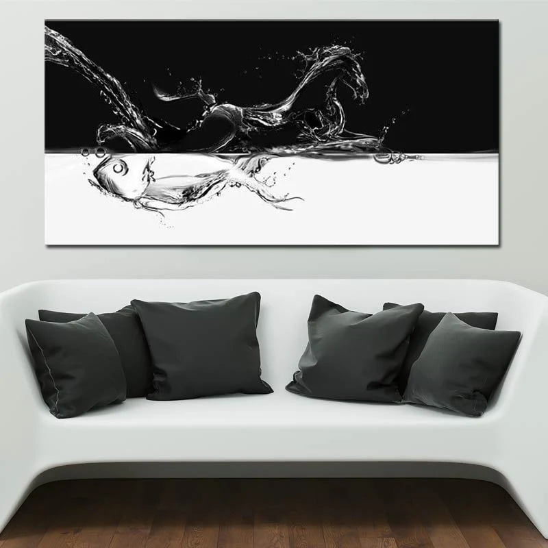 Toile décorative d'un cheval design - TabloDéco.fr