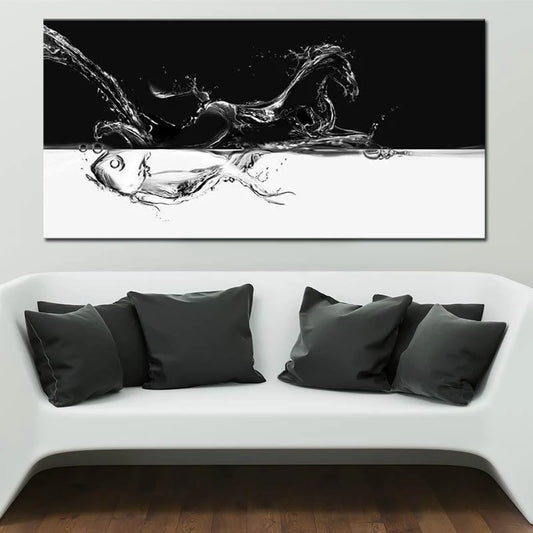 Toile décorative d'un cheval design - TabloDéco.fr