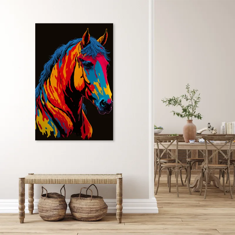 Tableau Cheval Pop Art - TabloDéco.fr