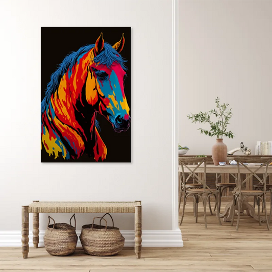 Tableau Cheval Pop Art - TabloDéco.fr