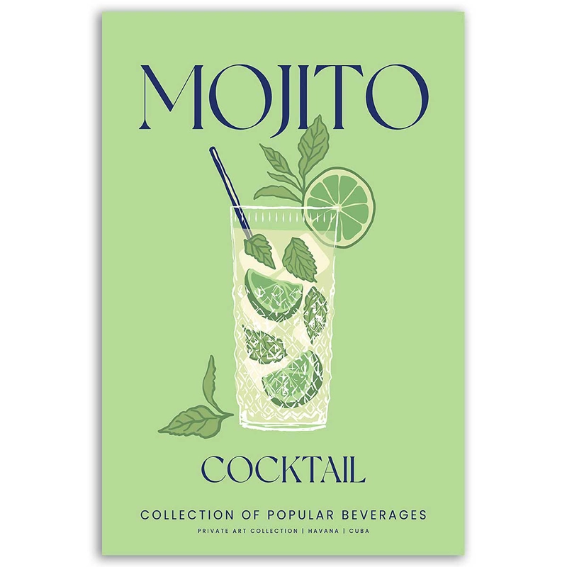 Tableau Cocktail Mojito - TabloDéco.fr