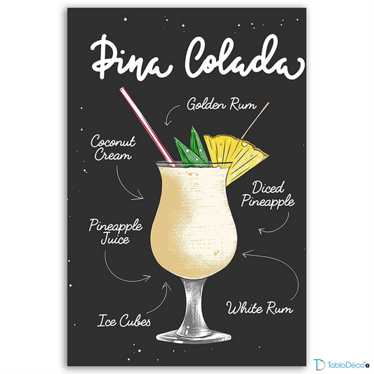 Tableau Cocktail Pina Colada