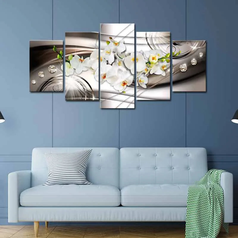 Tableau Contemporain Design Fleurs - TabloDéco.fr