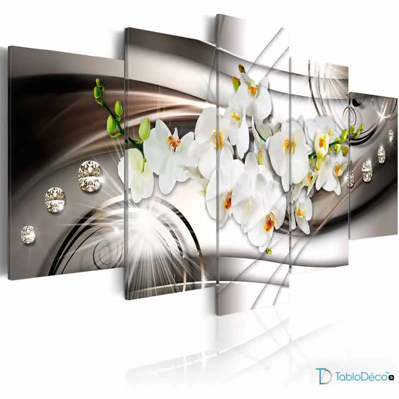 Acheter un Tableau Contemporain Design avec des Fleurs - TabloDéco.fr