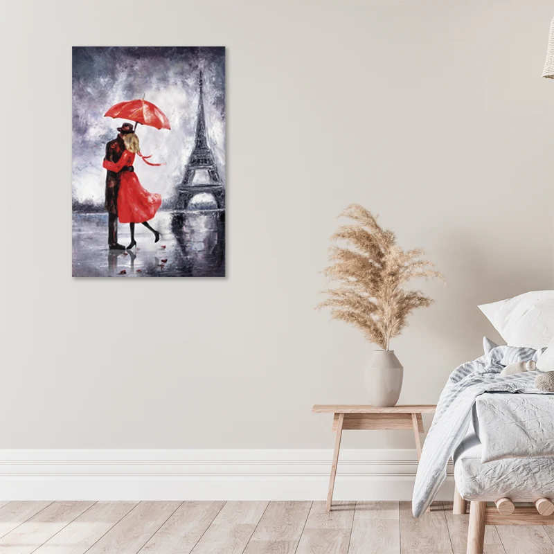 Tableau déco sur toile d'un amour à Paris