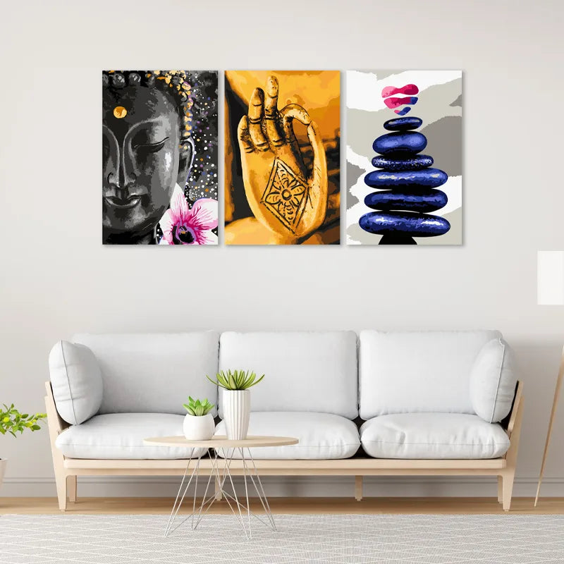 Tableau déco d'un Bouddha pour un Salon Zen