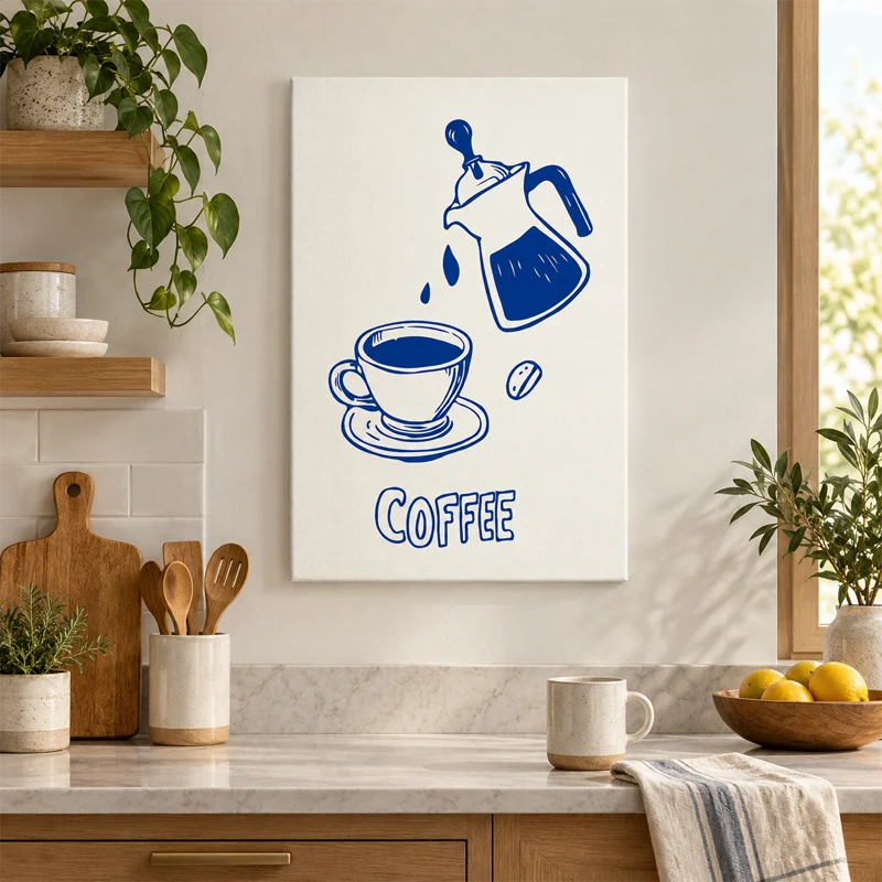 Tableau déco Coffee Retro