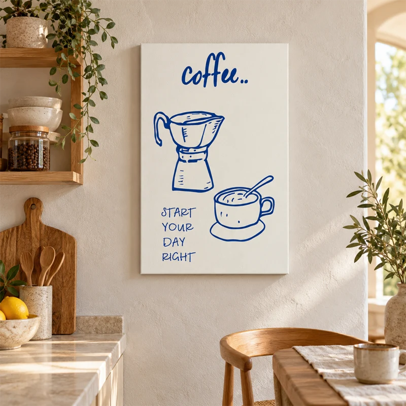 Tableau déco Coffee Start Your Day Right