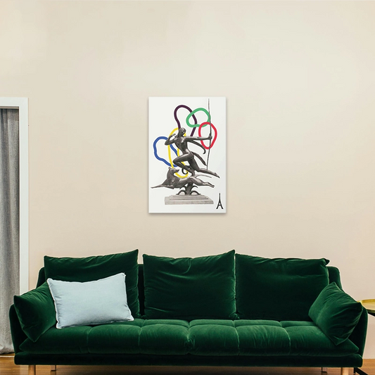 Tableau Déco La Course vers la Victoire (JO Paris 2024)