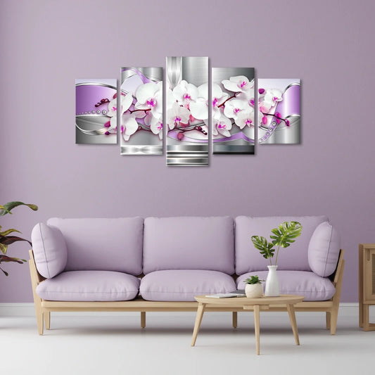 Tableau Design Fleur Violette