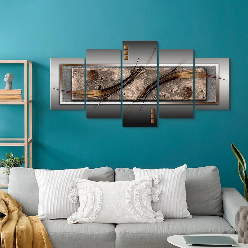 Tableau Déco Moderne et Chic en 5 parties