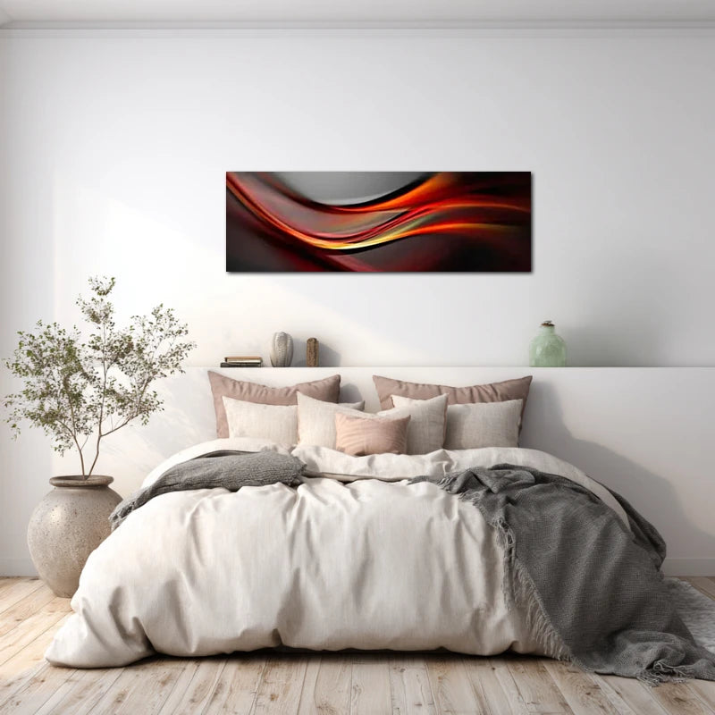 Tableau Déco Moderne Vague dans une chambre