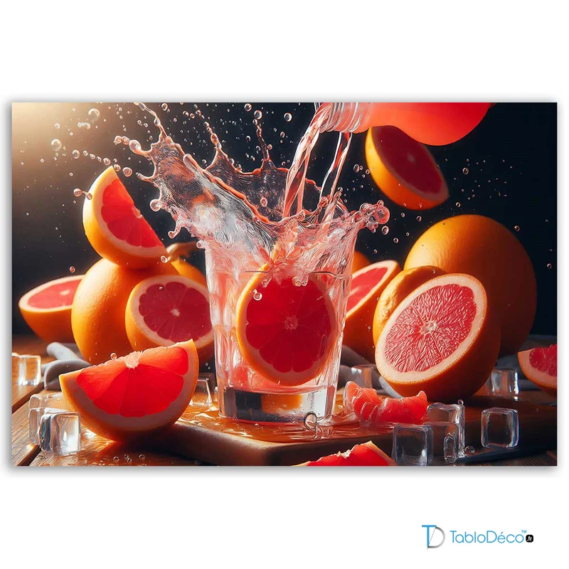 Tableau Déco Pamplemousse Vitaminé
