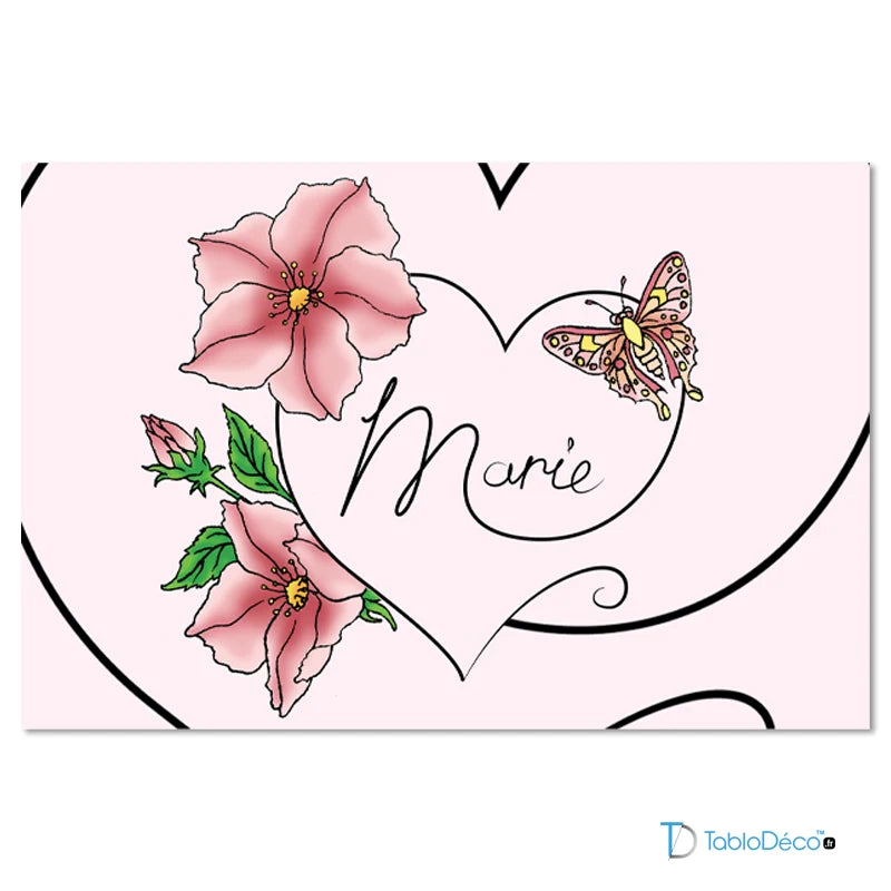 Tableau déco prénom personnalisé
