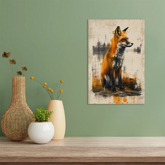 Tableau déco d'un Renard style Scandinave