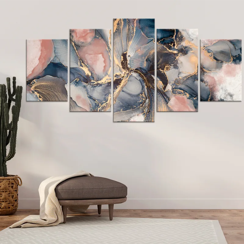 Tableau Déco style Scandinave en 5 parties
