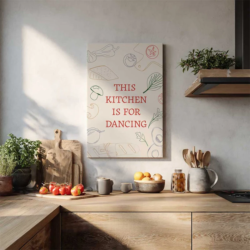 Tableau déco This Kitchen is for Dancing pour la cuisine