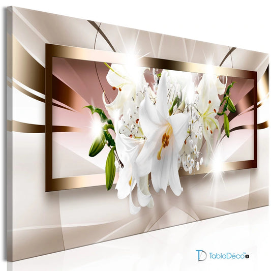 Acheter un Tableau Design Panoramique avec des Fleurs - TabloDéco.fr
