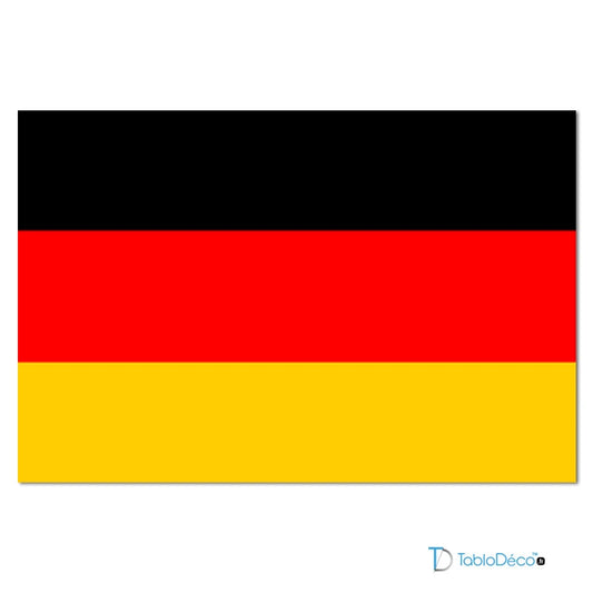 Tableau Drapeau de l'Allemagne - TabloDéco.fr