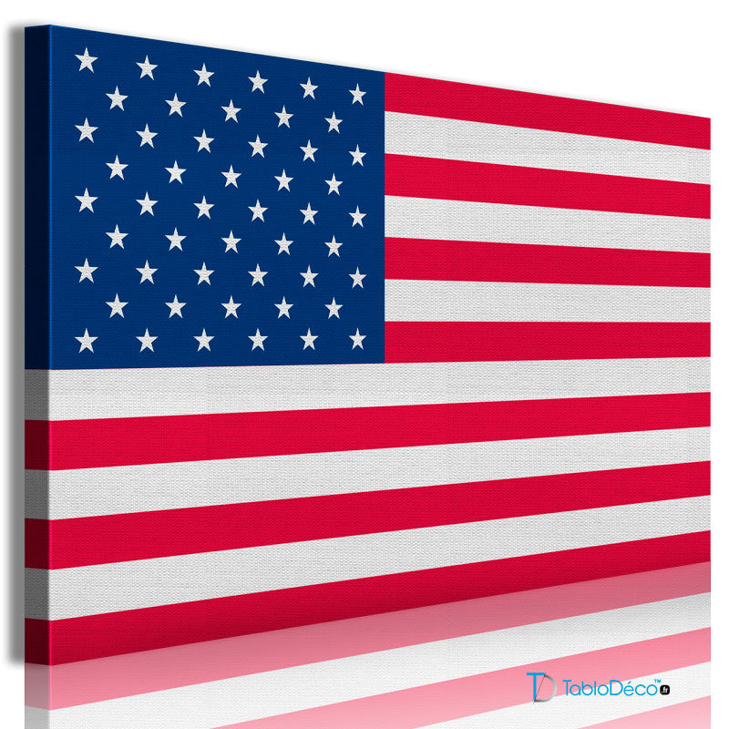 Tableau Drapeau des États-Unis - TabloDéco.fr