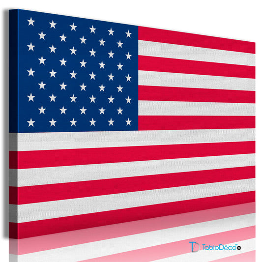 Tableau Drapeau des États-Unis - TabloDéco.fr