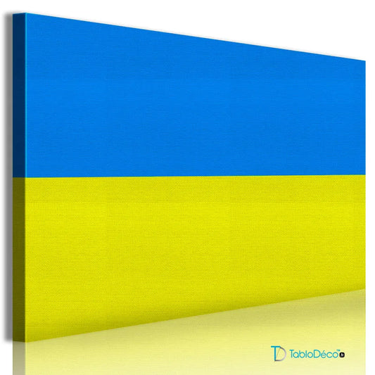 Acheter le Tableau du Drapeau de l'Ukraine - TabloDéco.fr