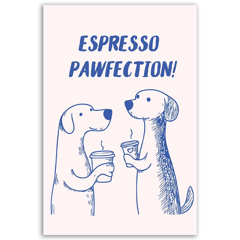 Tableau Espresso Pawfection - TabloDéco.fr