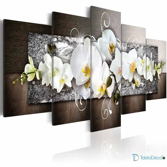 Acheter un Tableau avec des Fleurs d'Orchidée - TabloDéco.fr