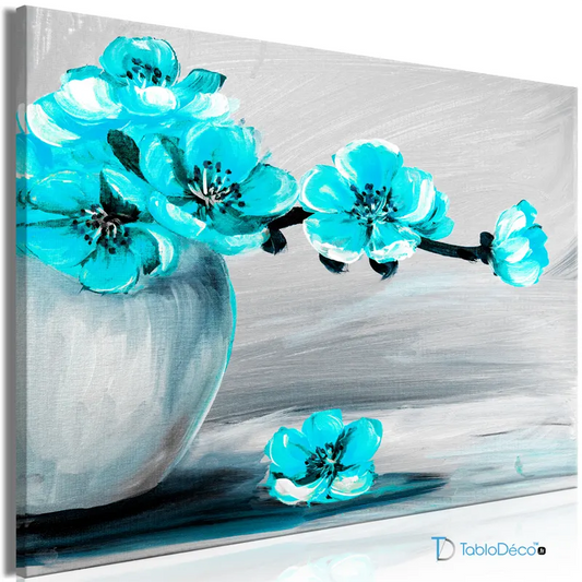 Tableau Fleurs Bleues