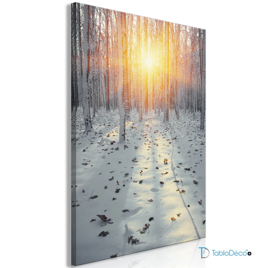 Acheter un Tableau d'une Forêt Enneigée - TabloDéco.fr