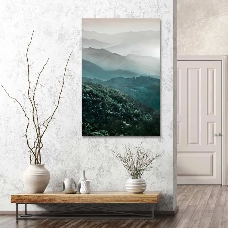 Tableau décoratif sur toile d'une Forêt Scandinave - TabloDéco.fr