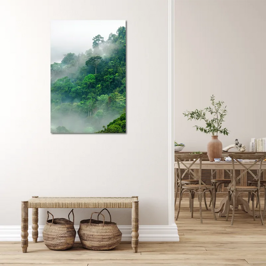 Toile d'une Forêt Tropicale dans un couloir - TabloDéco.fr