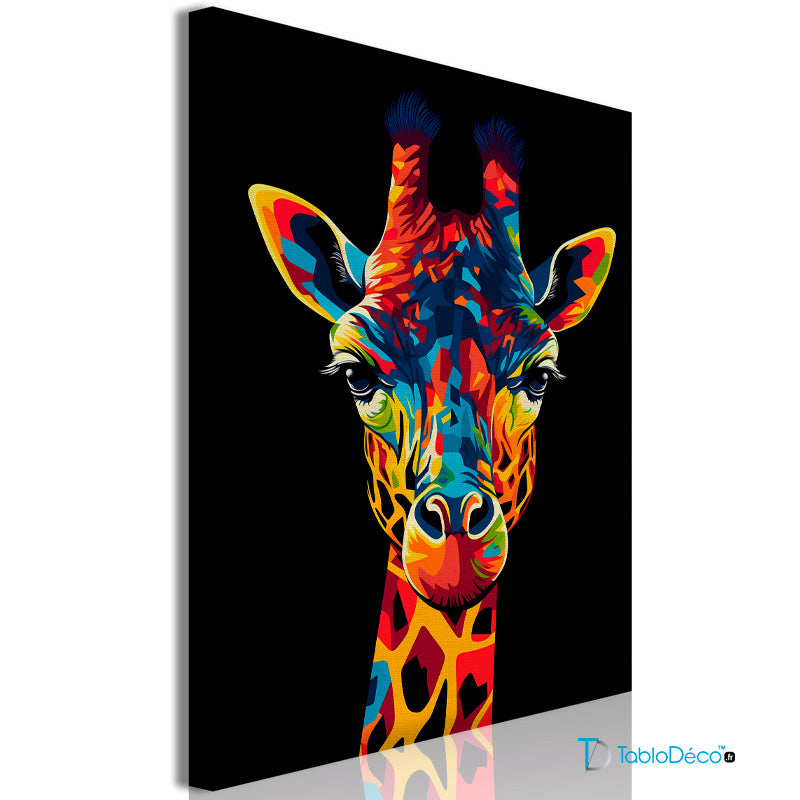 Acheter un Tableau avec une Girafe de style Pop Art - TabloDéco.fr
