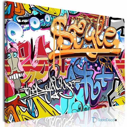 Acheter un Tableau Graffiti Street Art - TabloDéco.fr