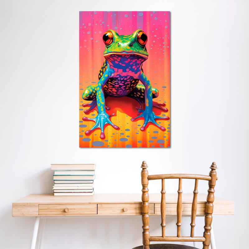 Tableau Grenouille Pop Art - TabloDéco.fr