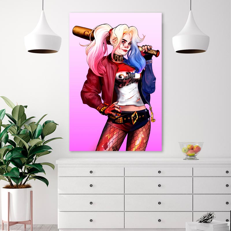 Toile décorative d'Harley Quinn - TabloDéco.fr