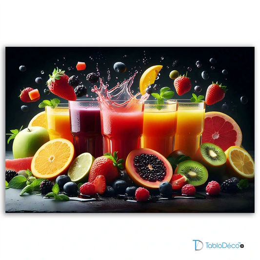 Tableau Jus de Fruits Gourmands - TabloDéco.fr
