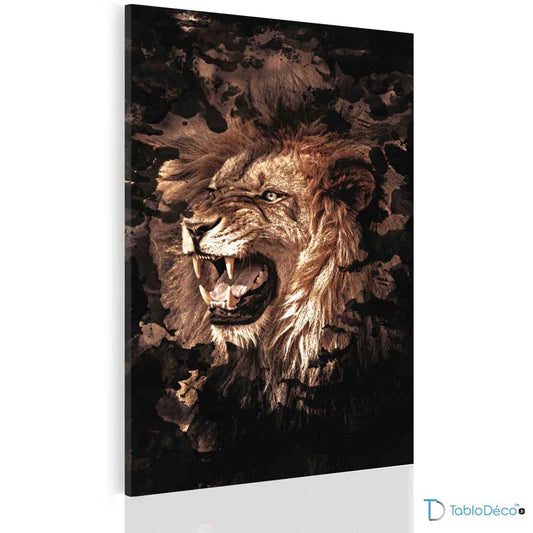 Acheter un Tableau Lion Rugissant - TabloDéco.fr
