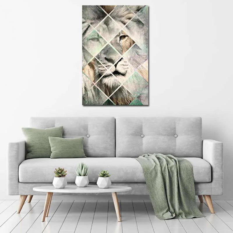 Tableau Lion Scandinave - TabloDéco.fr