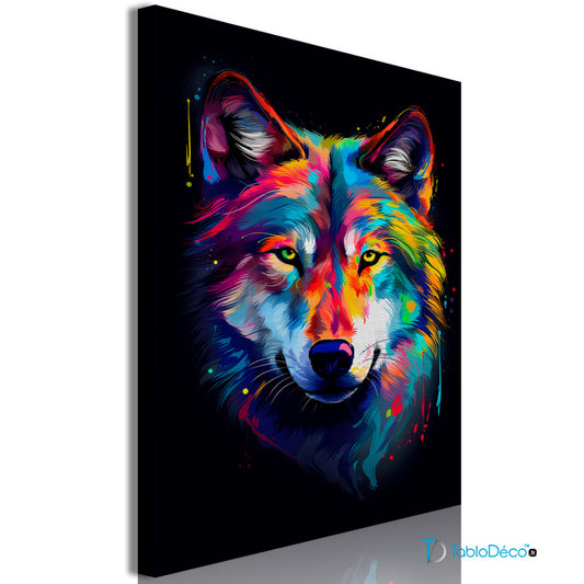 Acheter un Tableau avec un Loup Moderne - TabloDéco.fr