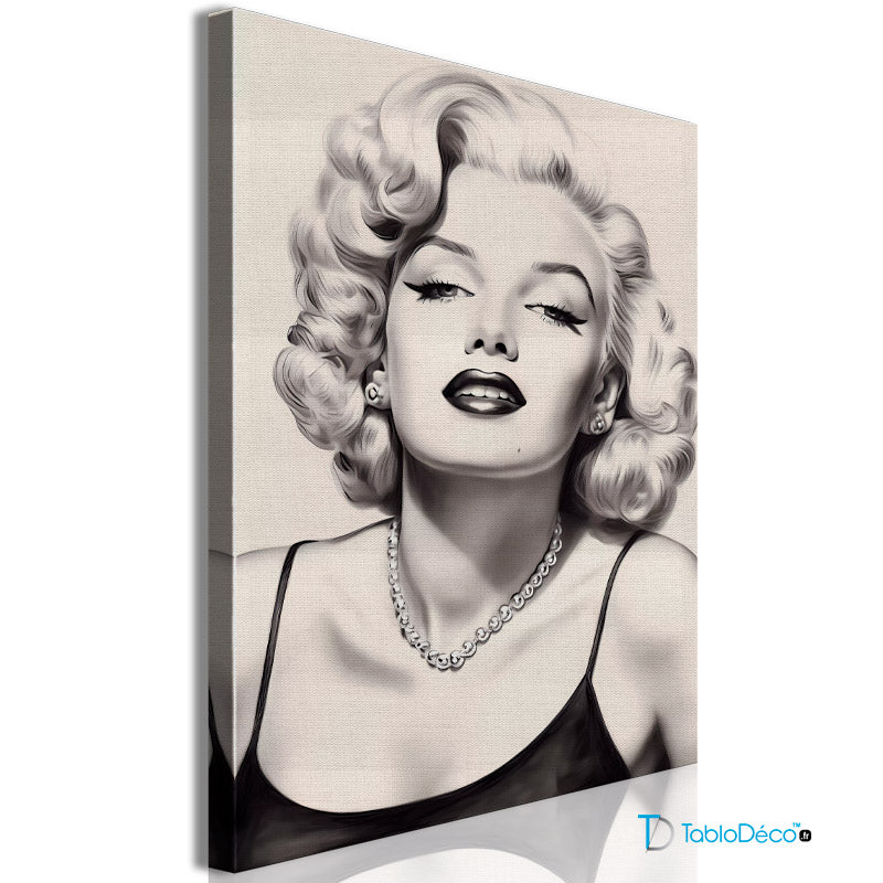 Acheter un Tableau de Marilyn Monroe en Noir et Blanc - TabloDéco.fr
