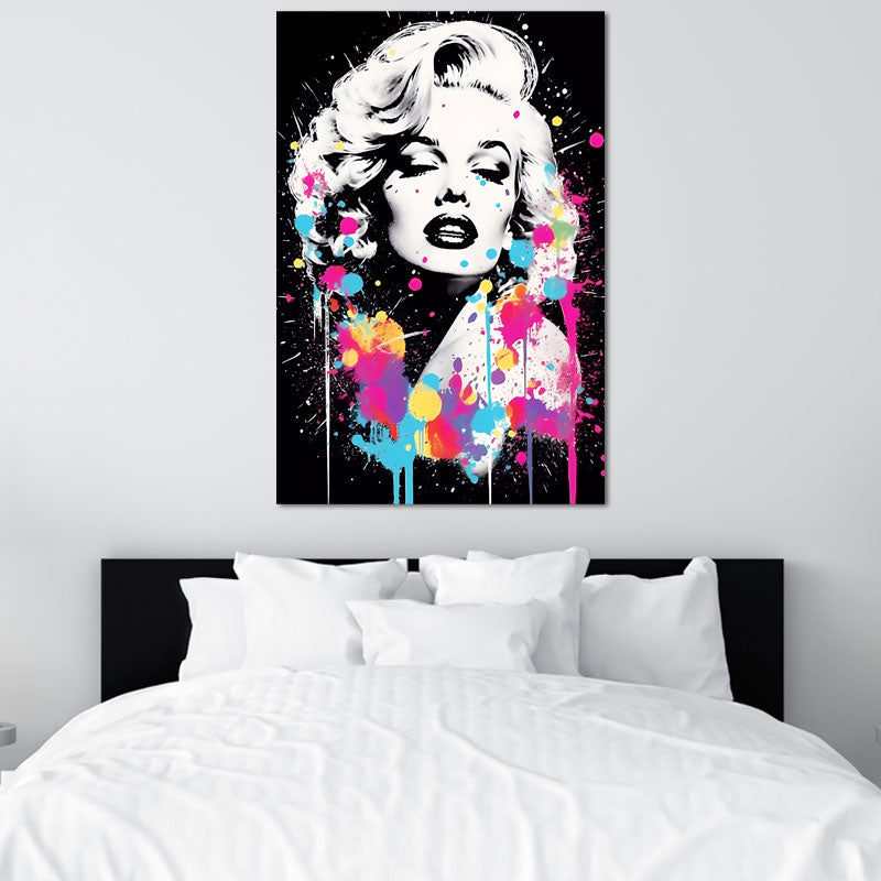 Tableau déco sur toile de Marilyn Monroe Street Art - TabloDéco.fr